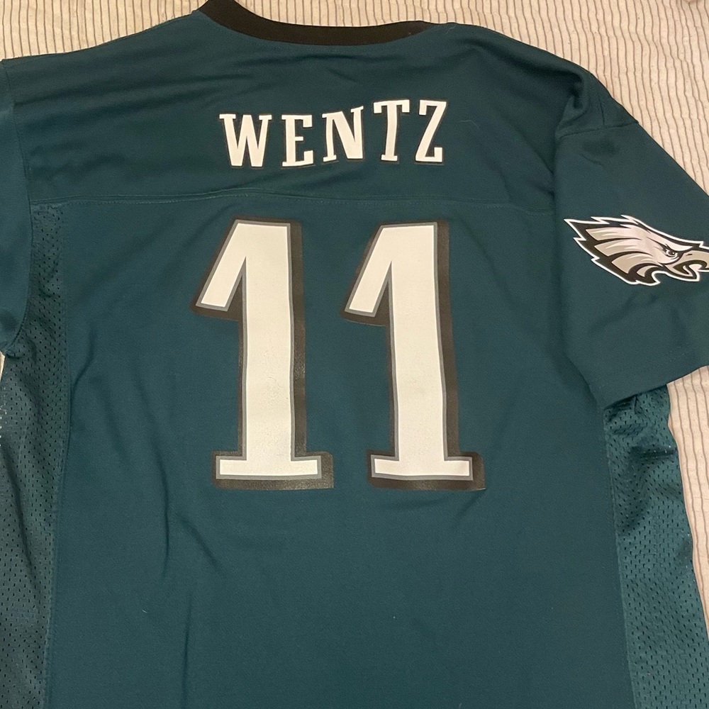 Philadelphia Eagles Carson Wentz jersey…#11… size Youth XL… it’s like women’s M